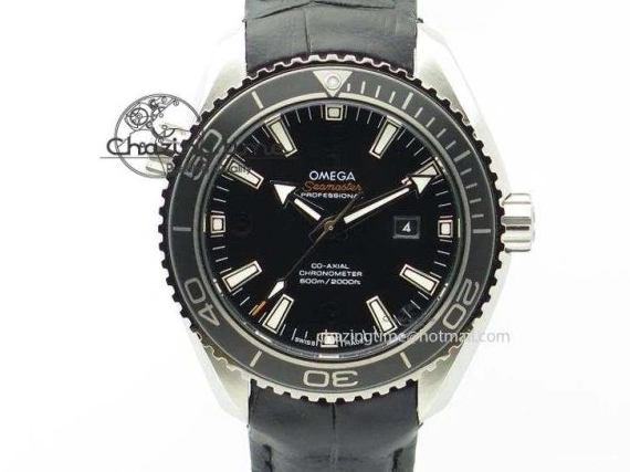 0823 De Ville Hour Vision Co-Axial 41mm SS V6F Best Edition Black Dial On SS Bracelet A BestValue 8277